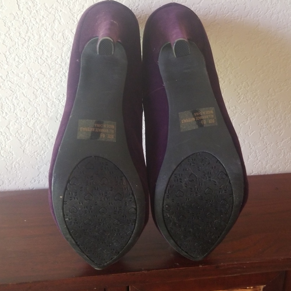 Purple Qupid Size 6 1/2 Platforn Heels - Picture 5 of 7